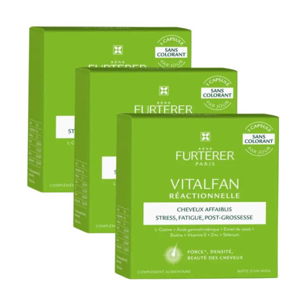 Rene Furterer Vitalfan Reacional - Suplemento Alimentar x3